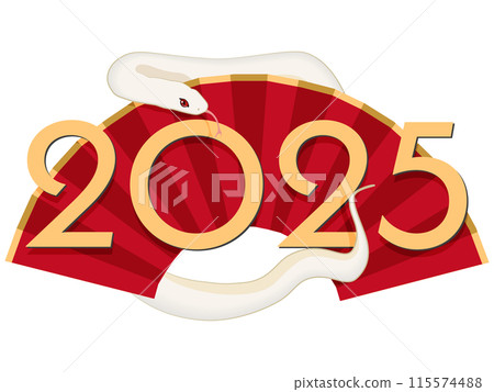 2025 Year of the Snake (New Year's card material) 2025 Year of the Snake (New Year's card material) 115574488