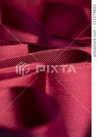shiny beautiful pink satin ribbon 115574685