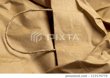 close-up of crumpled cooking paper close-up of crumpled cooking paper 115574779