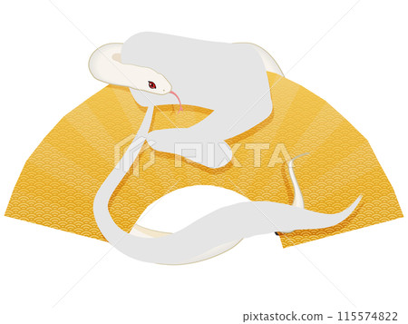 2025 Year of the Snake (New Year's card text material) 2025 Year of the Snake (New Year's card text material) 115574822