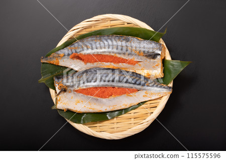 Mackerel and cod roe 115575596