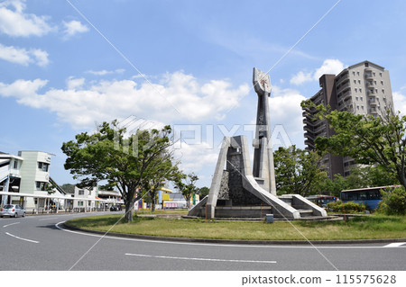 Streetscape at the south exit of Kimitsu Station, Chiba Prefecture Streetscape at the south exit of Kimitsu Station, Chiba Prefecture 115575628