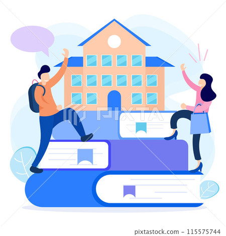 Illustration vector graphic cartoon character of back to school 115575744