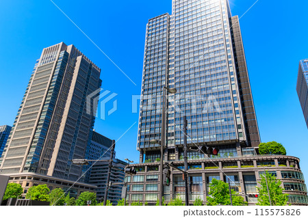 東京都千代田區丸之內的都市景觀 東京都千代田區丸之內的都市景觀 115575826