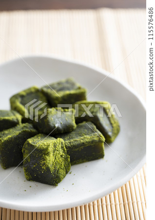 Matcha Warabi Mochi Matcha Warabi Mochi 115576486