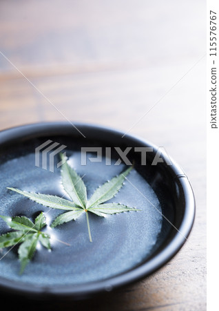 漂浮在水面上的藍楓 115576767