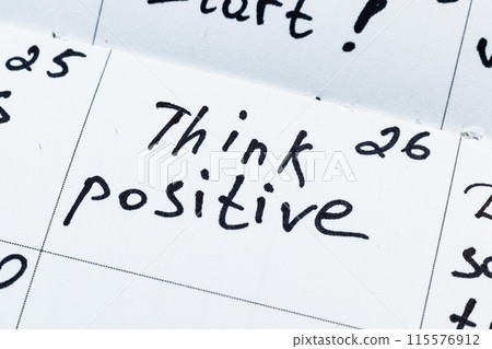 Concept for a positive month Photo 115576912