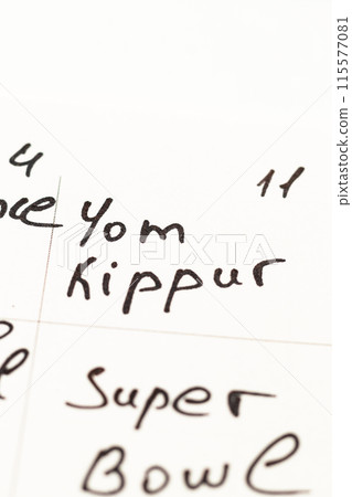 Yom kippur, day of Atonement Photo 115577081