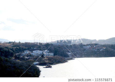 Nakatsugawa City, Gifu Prefecture_Southwest side view from Enakyo Bridge 1_December 2022 115578871