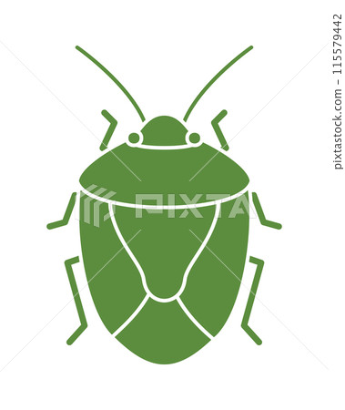 Simple illustration of a stink bug 115579442