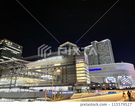 Around Osaka station at night Around Osaka station at night 115579527