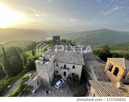 Giomici Castle in Valfabbrica a medieval castele in Umbria 115580692