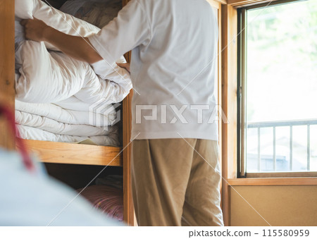 Futon and closet Futon and closet 115580959