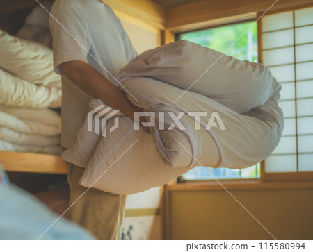 Futon and closet 115580994