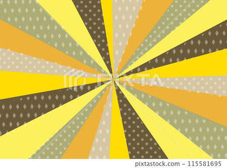 流行旭日背景素材(黃色) 流行旭日背景素材(黃色) 115581695