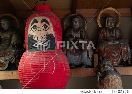 Photographing the Daruma dolls at Horin-ji Temple, commonly known as the "Daruma Temple" in Kamigyo Ward, Kyoto City 115582506