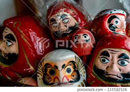 Photographing the Daruma dolls at Horin-ji Temple, commonly known as the "Daruma Temple" in Kamigyo Ward, Kyoto City Photographing the Daruma dolls at Horin-ji Temple, commonly known as the "Daruma Temple" in Kamigyo Ward, Kyoto City 115582526