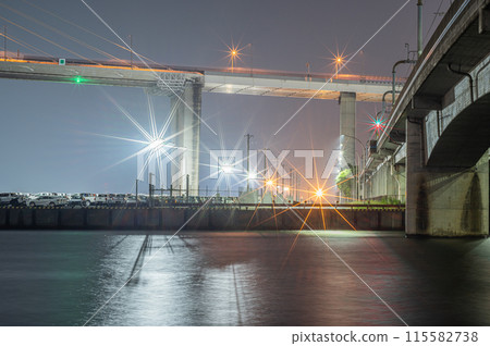 名古屋港口夜視圖 名古屋港口夜視圖 115582738