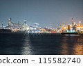 Night view of Nagoya harbor 115582740