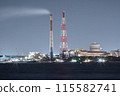 Night view of Nagoya harbor 115582741
