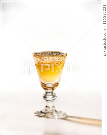 Georgian ChaCha Shot glass with the traditional grape based spirit similar to Italian grappa often 115583221