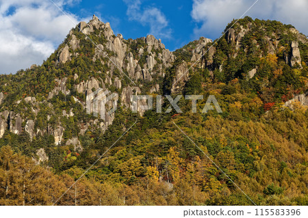 從水垣山自然公園看到的水垣山紅葉 115583396