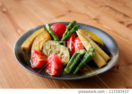 Deep fried summer vegetables Deep fried summer vegetables 115583437