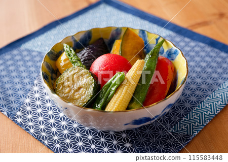 Deep fried summer vegetables Deep fried summer vegetables 115583448