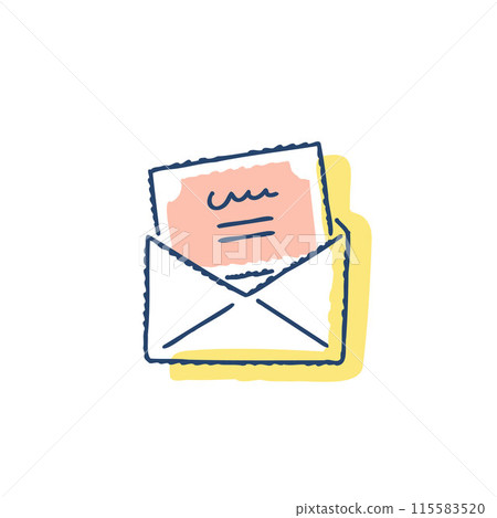 附留言卡的信封 附留言卡的信封 115583520