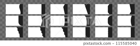 Separator Header for web page design. Flat Vector illustration. Set of Template with different Shapes. Banners or Posters. Website border concept Separator Header for web page design. Flat Vector illustration. Set of Template with different Shapes. Banners or Posters. Website border concept 115585040
