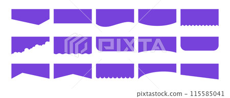 Separator Header for web page design. Flat Vector illustration. Set of Template with different Shapes. Banners or Posters. Website border concept Separator Header for web page design. Flat Vector illustration. Set of Template with different Shapes. Banners or Posters. Website border concept 115585041