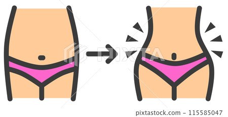 節食減肥成功後腰變細的女人 115585047
