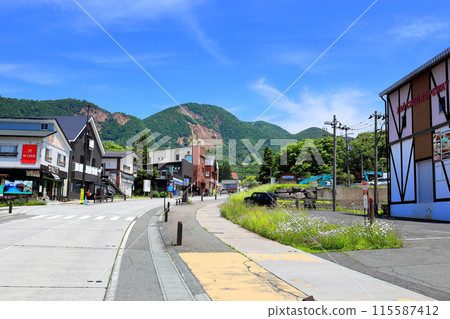 Zao Onsen Town in Summer Zao Onsen Town in Summer 115587412