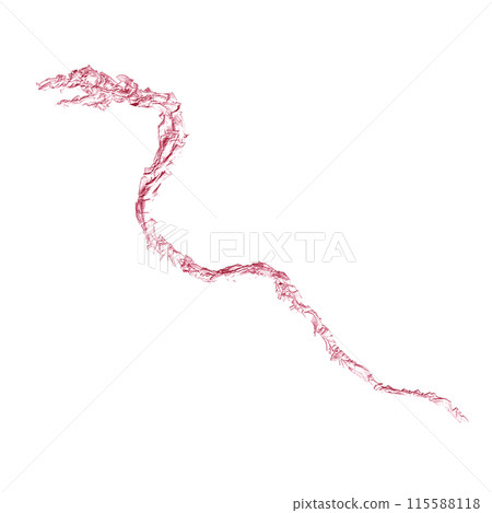 新年賀卡蛇年簡單 Reiwa 7 2025 插圖紅蛇 115588118