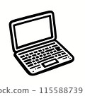 Simple laptop computer 115588739