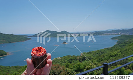 以內野海為背景的美味canelé 115589277