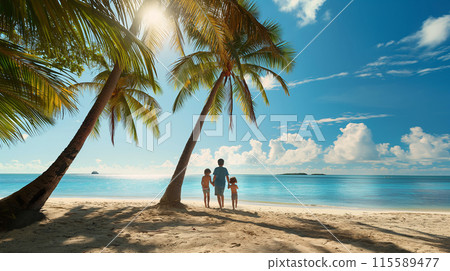 Image of a beach resort for families 115589477