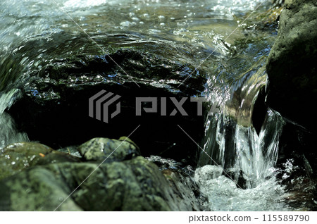 Stream water flow Stream water flow 115589790