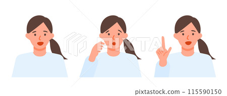 Casual woman problem solving illustration problem solving 115590150