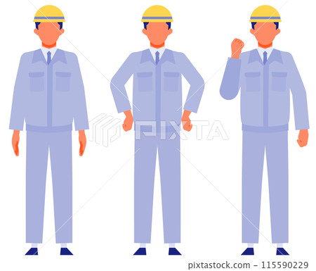 穿著工作服的男人解決問題的插圖 115590229