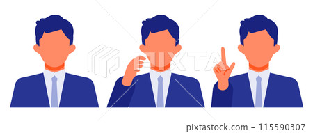 穿西裝的男人解決問題的插圖 115590307