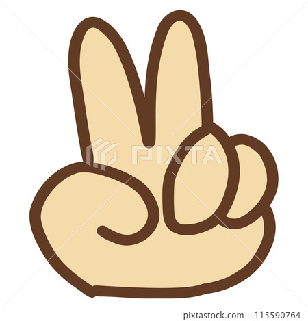 Hand-drawn Choki mark 115590764