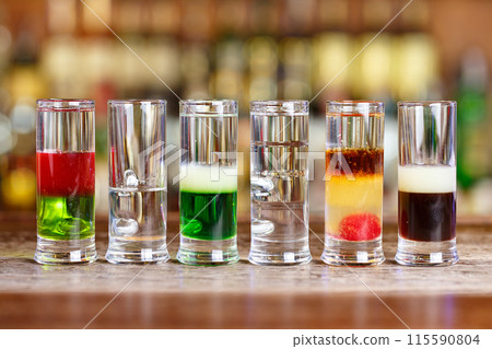 Multicolored cocktail set Multicolored cocktail set 115590804