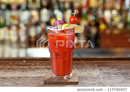 Bloody Mary Cocktail 115590807