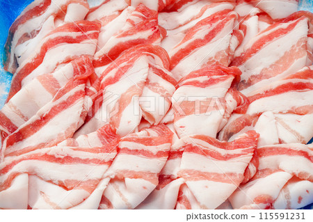 Domestic pork belly Domestic pork belly 115591231