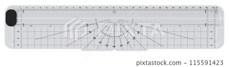 Rotary Paper Trimmer, for cutting paper, photos and laminated documents. 3D rendering Rotary Paper Trimmer, for cutting paper, photos and laminated documents. 3D rendering 115591423