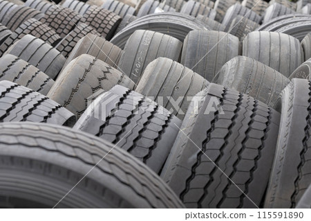old industrial tires 115591890