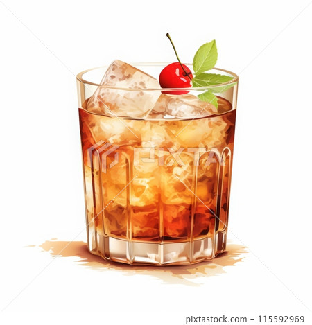 Bacardi Cocktail Day Isolated on White Background. 115592969