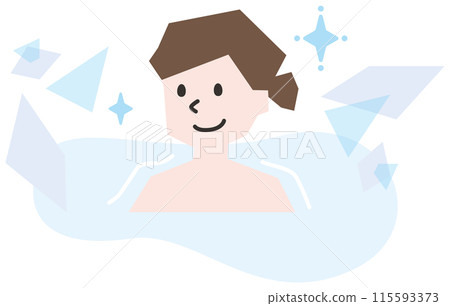 女性洗澡 115593373