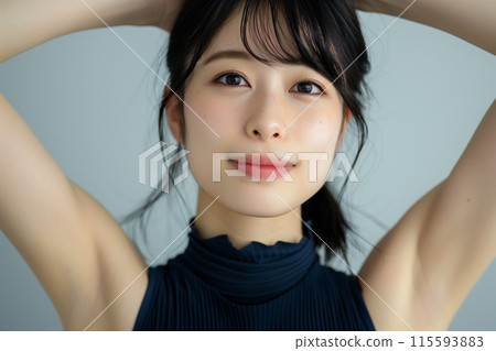 Image of female hair removal 115593883